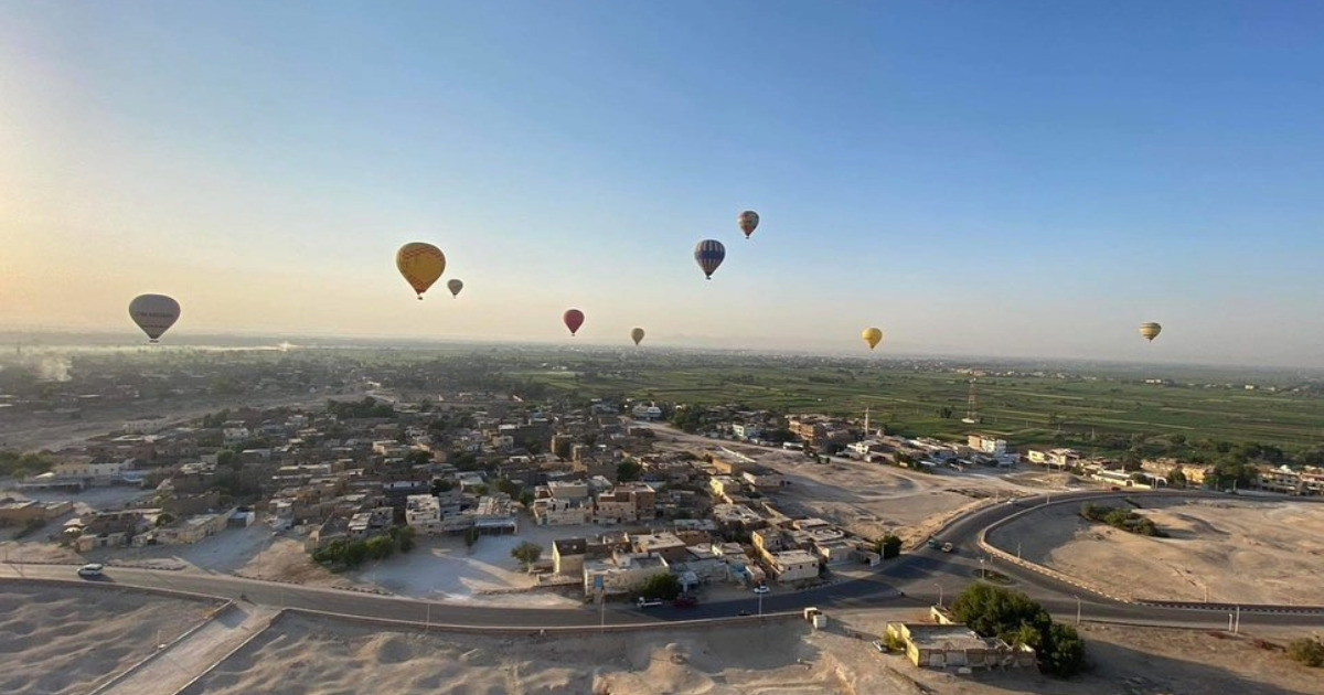 luxor from el gouna with Hot Air balloon